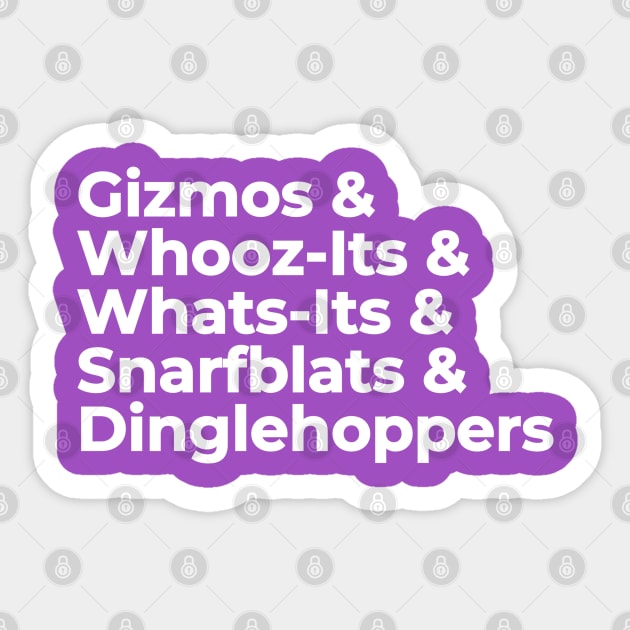 Gadgets & Gizmos Aplenty! Sticker by hawkadoodledoo